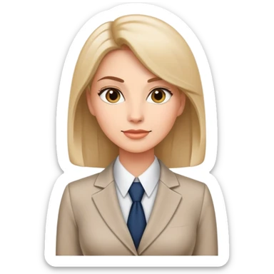 ceo woman confidently wears smart business attire sticker