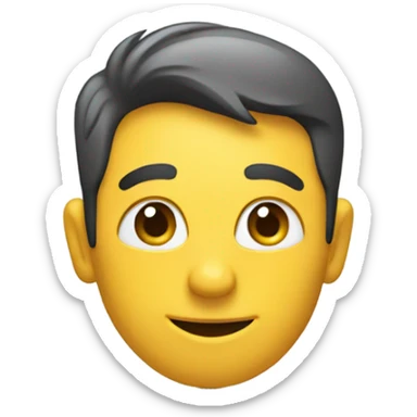 man holding a sign that says good sticker