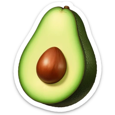 aguacate con labios  sticker