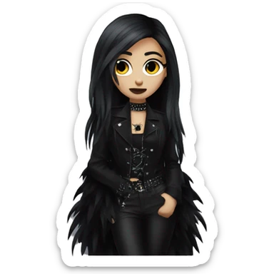 Goth glam sticker