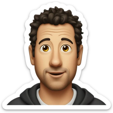 adam sandler but a cow sticker