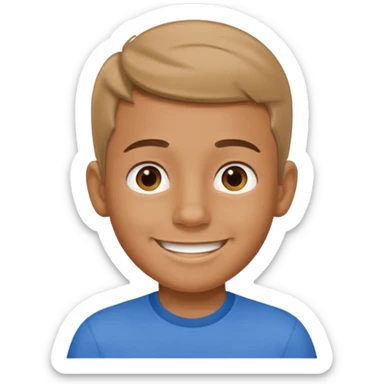 Boy saying 67 sticker