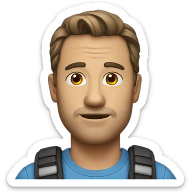 un homme qui tue un homme sticker