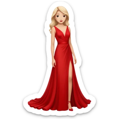 woman gala night actor sticker