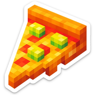 pizza with pineapple sticker