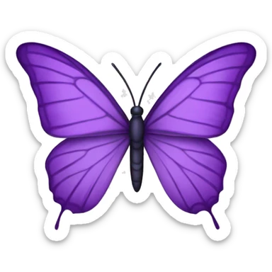 Mariposa de color morado claro  sticker