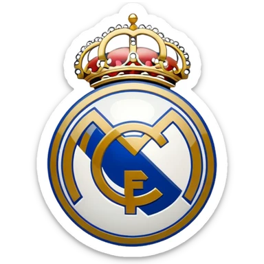 I want an emoji of real madrid logo of football and it should look realistic sticker
