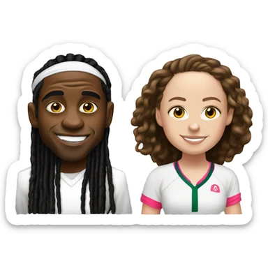 lil wayne and jelena ostapenko sticker