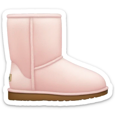 light pink cozy ugg boot sticker