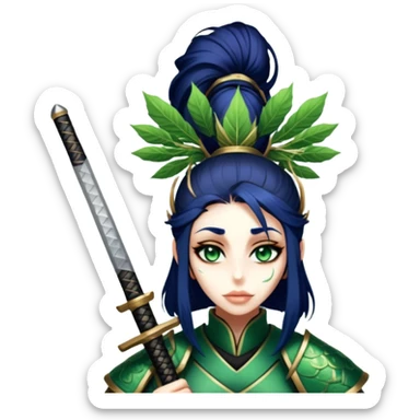 Emerald Samurai sticker