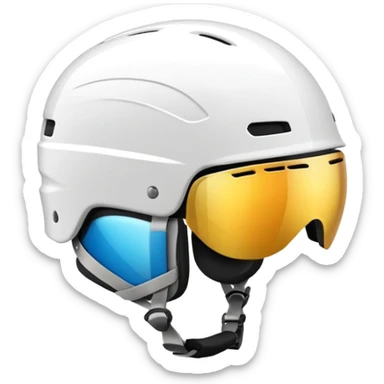 ski helmet without goggles sticker