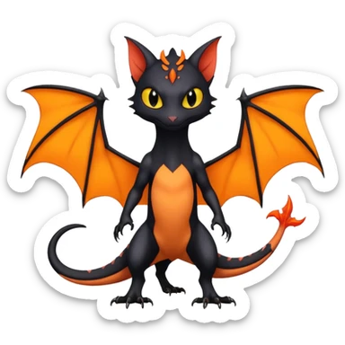 Salandit-Noibat-Litten-Hybrid (Full body) sticker
