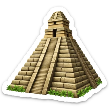 Mayan pyramid sticker