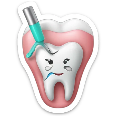 Dentist root canal sticker