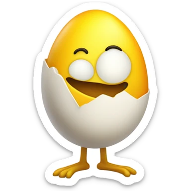 Egg man sticker