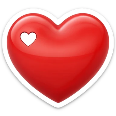 Heart message reaction sticker