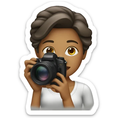 female photgrapher sticker