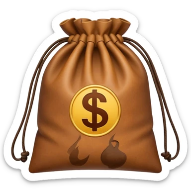 empty cash bag sticker