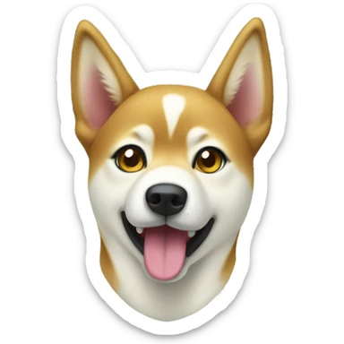 Japanese Sheba Inu Christmas  sticker