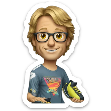 1980s tony hawk sticker