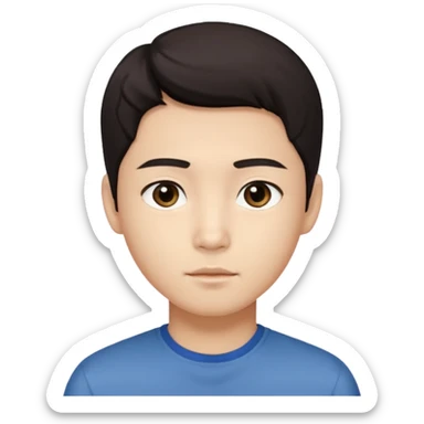 Create a handsome korean boy sticker