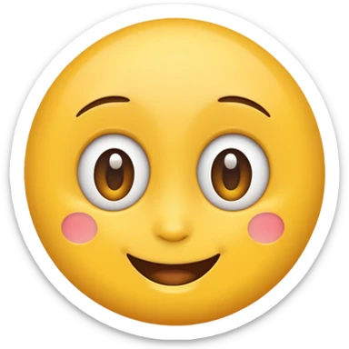 Make a imogi that shows that it really like something, but there are no hearts or stars in it's eyes. sticker