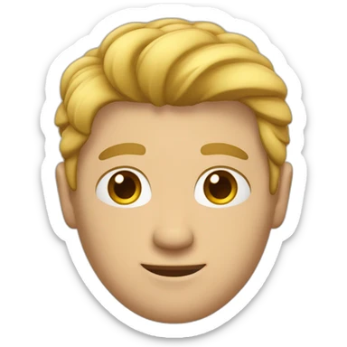 Hombre con cabello blanco de cuerpo completo sticker