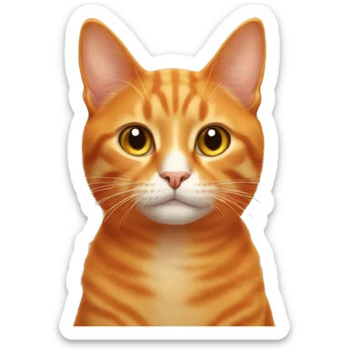 orange cat sticker