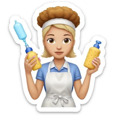 Mum chores accessories sticker