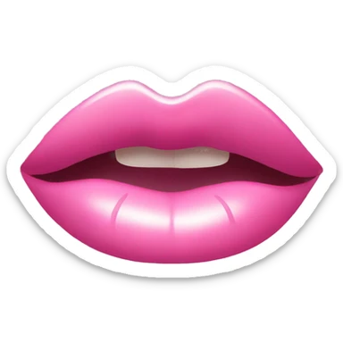 Pink lipgloss  sticker