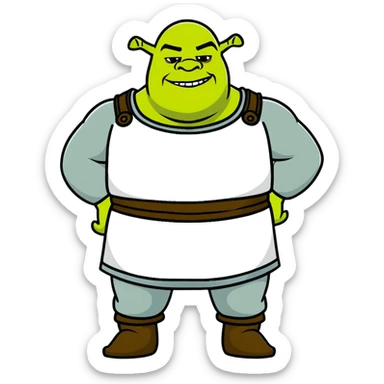 Shrek ogre sticker