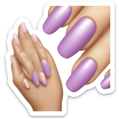 Paint your nails with nail polish sticker