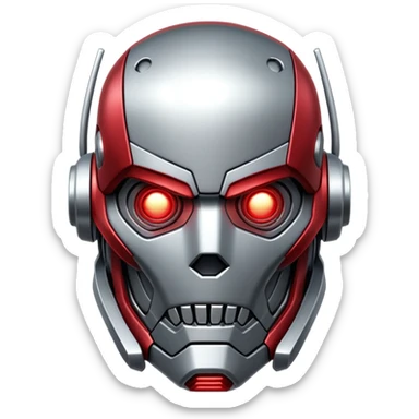 Ultron robot villain sticker