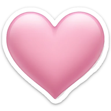 Light pink heart sticker