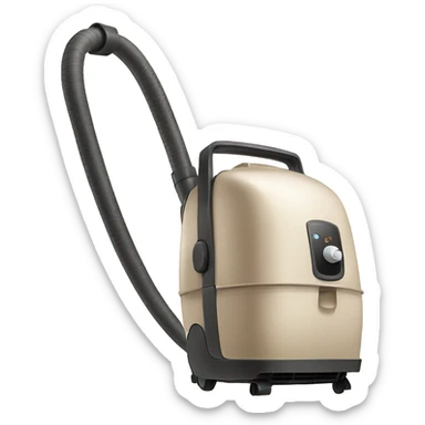 Beige vacuum cleaner  sticker