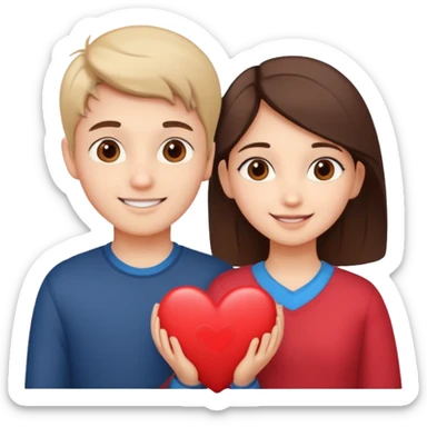 Cute Boy And Cute Girl Standing Love  Add Heart Heart Name Khushbu  sticker