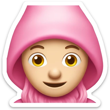 A pink gnome sticker