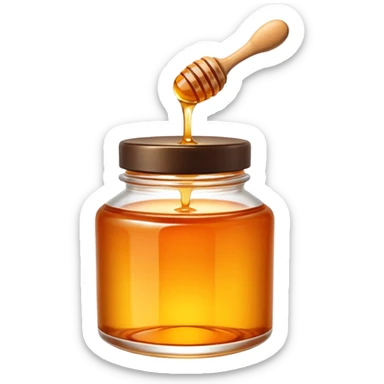 a skincare with orange honey inside sticker