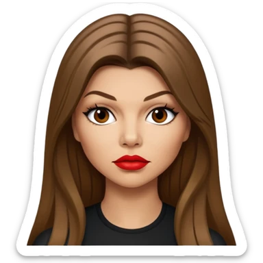 Fergie from Black Eyed Peas with long hair sticker