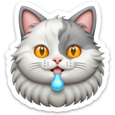 A cat farting  sticker