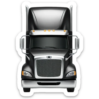 Black Semi truck sticker