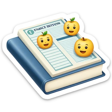 finance education sticker