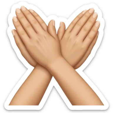 deux mains qui ce croise sticker