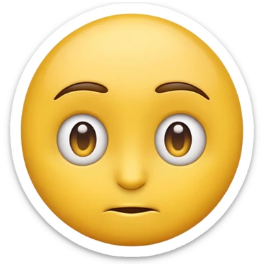 Emoji giving side eye sticker