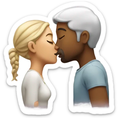 Kissing sticker