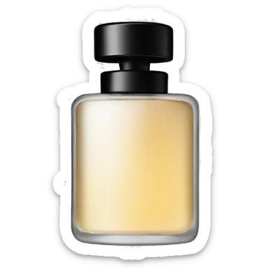 Create a minimalist premium perfume logo sticker