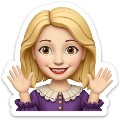 Icon for Puppet Theater: a girl puppet body sticker