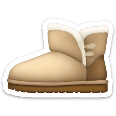 cozy ugg slippers sticker