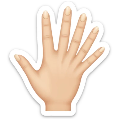 Fingers tapping together  sticker