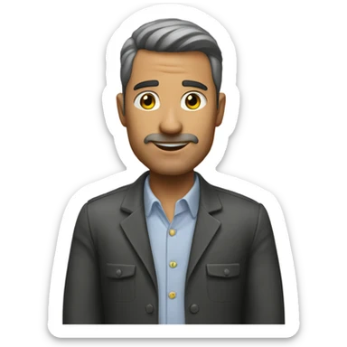 a man with his project architect stuff sticker